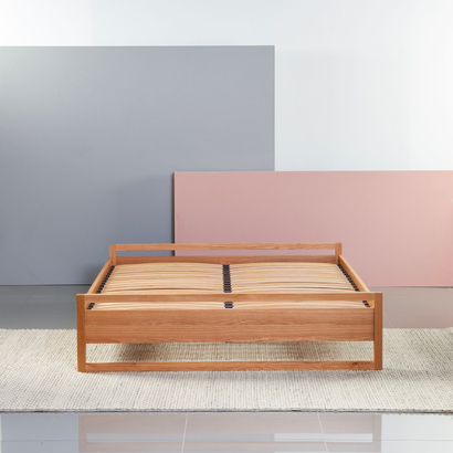 Bruno Bed Base - Solid Oak