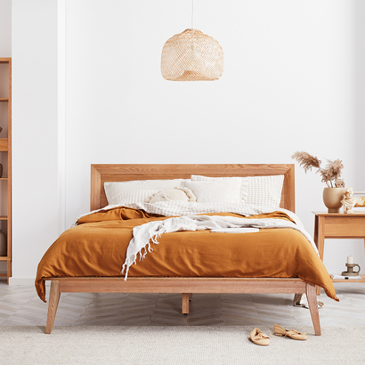 Jolanda Bed Frame - Solid Oak