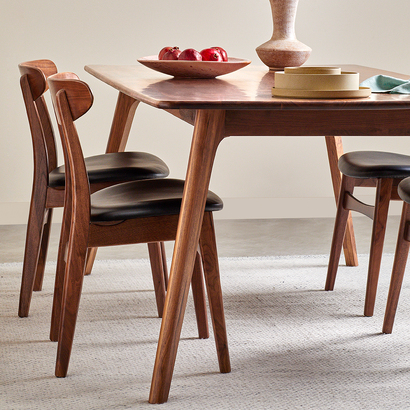 Magnus Rectangular Dining Table - Solid Walnut