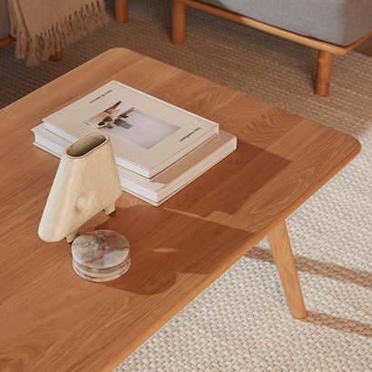 Magnus Rectangular Coffee Table - Solid Oak