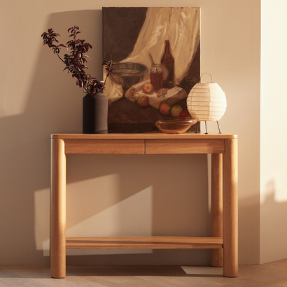Olivia Console Table - Solid Oak