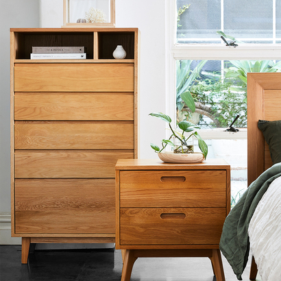 Bastian Tallboy - Solid Oak
