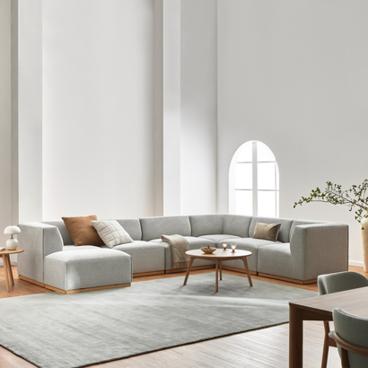 Walter Modular Sofa 6 Seat Corner w / Arms