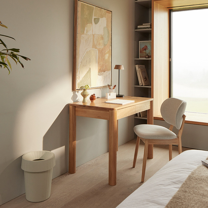 Olivia Office Desk - Solid Oak
