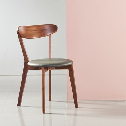 Henrik Dining Chair - Solid Walnut - Leather Seat