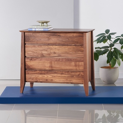 Jolanda 4 Drawer Chest - Solid Walnut