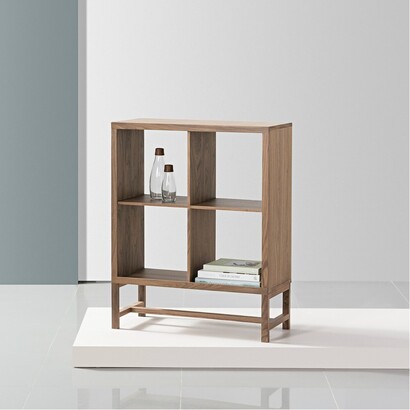 Jonas Display Shelf - Walnut - Two Wide