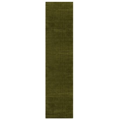 Freya Handloom Runner Rug - Nori Green / 80x400