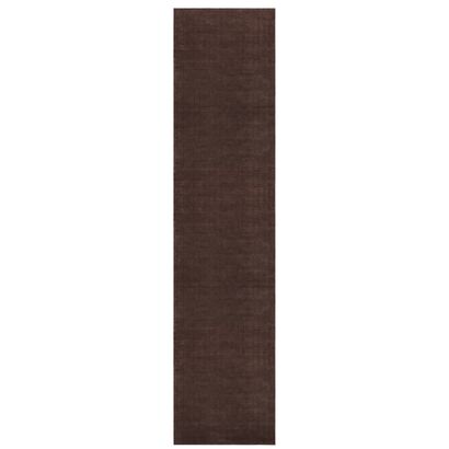 Freya Handloom Runner Rug - Chocolate Brown / 80x300