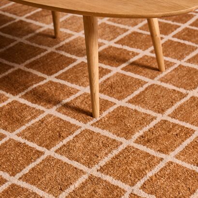 Ruta Hand Knotted Rug - Gingerbread Brown / 300x400