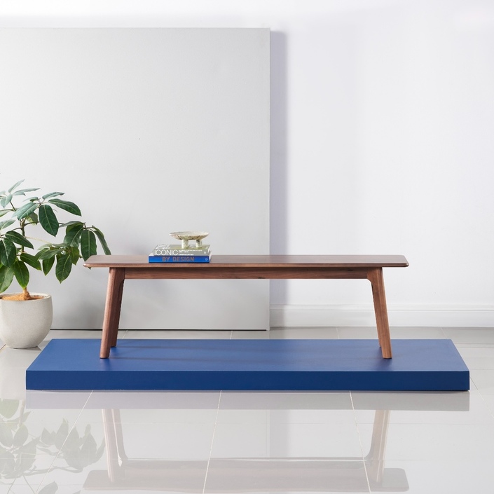Magnus Solid Walnut Bench - 160cm