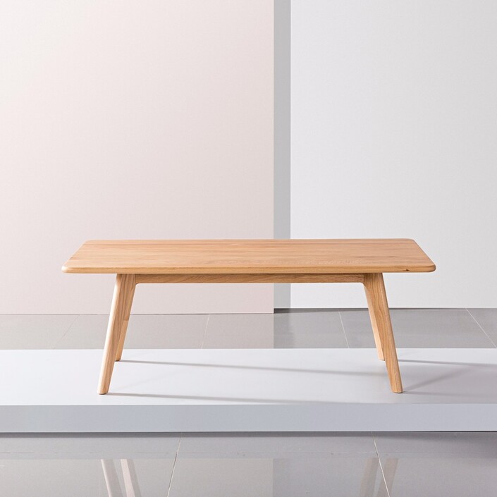 Magnus Rectangular Coffee Table - Solid Oak - 120x70x43cm