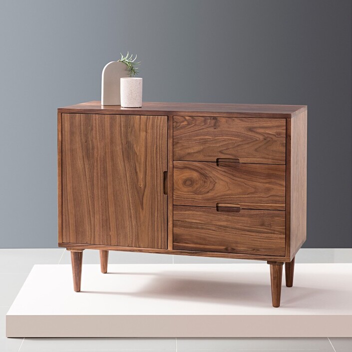 Maximus Sideboard - Solid Walnut - 100x45x80cm