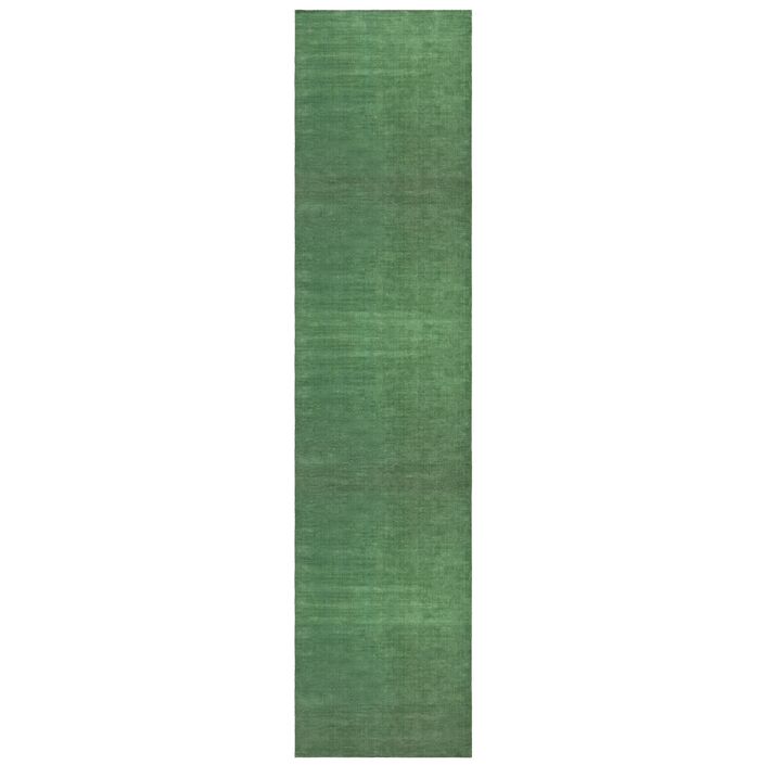 Freya Handloom Runner Rug - Hunter Green / 80x300